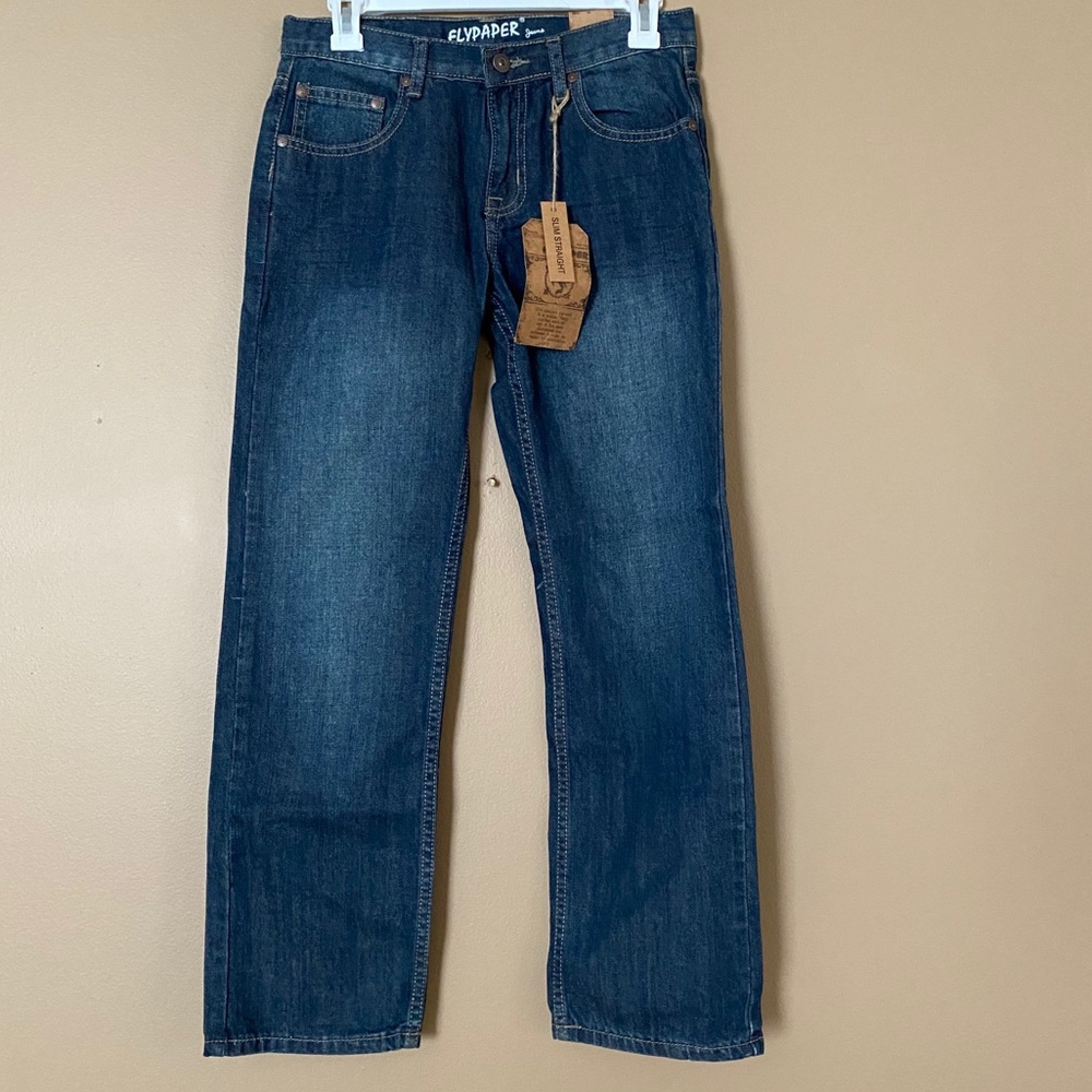 Flypaper Straight Legs Jeans, Size 14